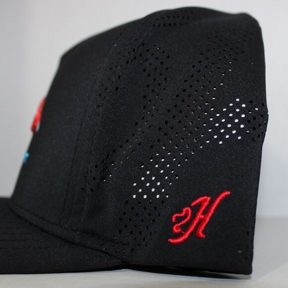 Hooey Habitat Black Trucker Hat Fishing Lure SKU: 6015T-BK Snapback NWT - Picture 7 of 11